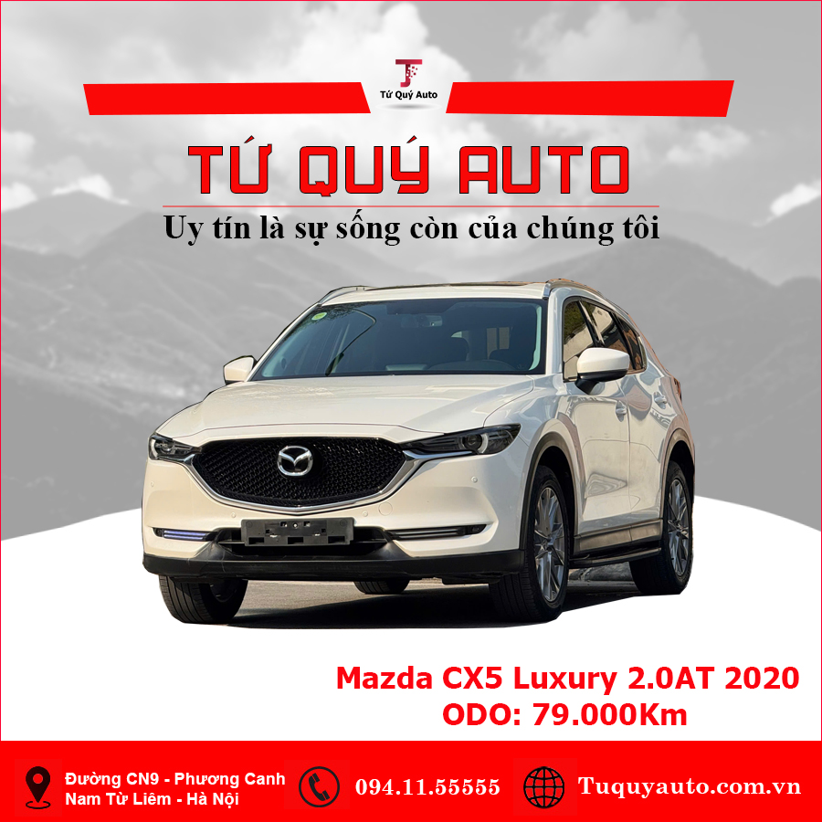 Xe Mazda CX5 2.0 Luxury 2020 - Trắng