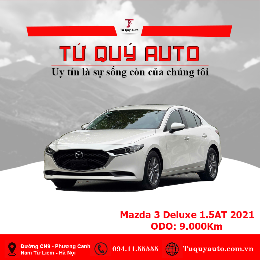 Xe Mazda 3 1.5L Deluxe 2021 - Trắng