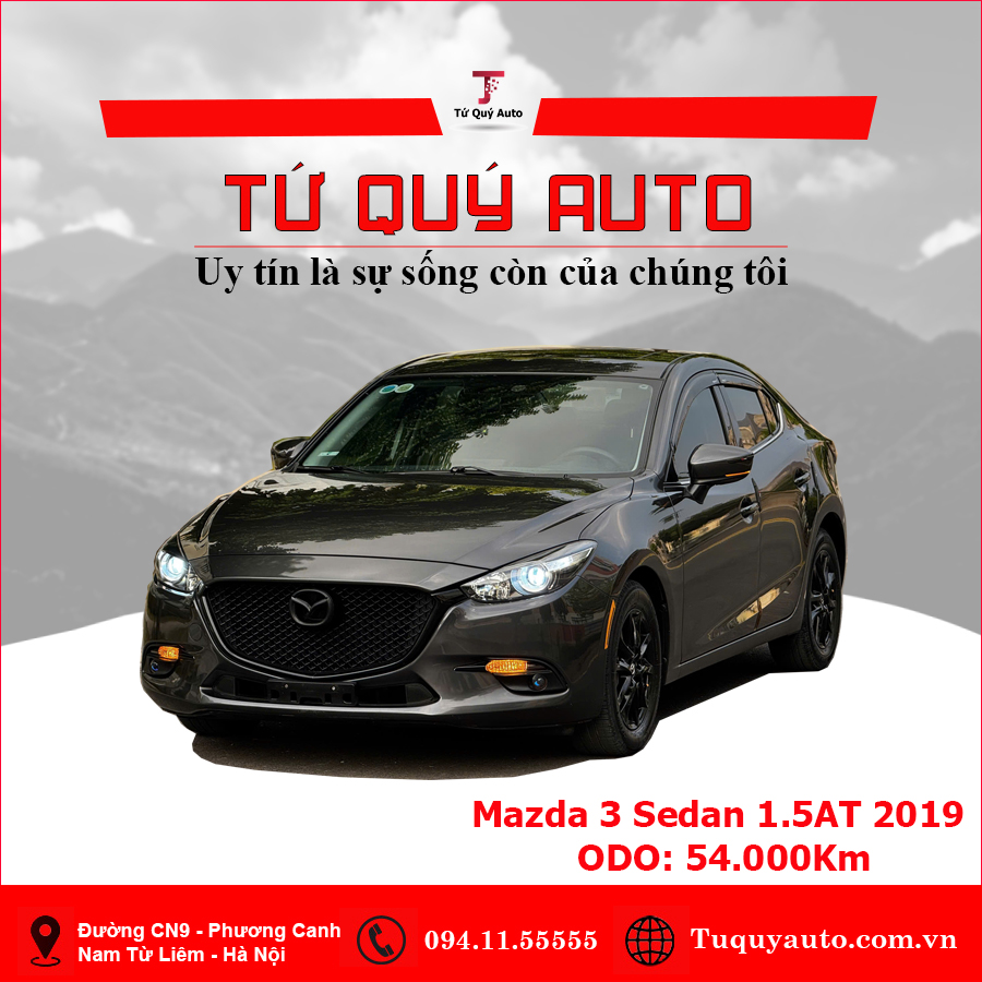 Xe Mazda 3 Sedan 1.5L 2019 - Xám