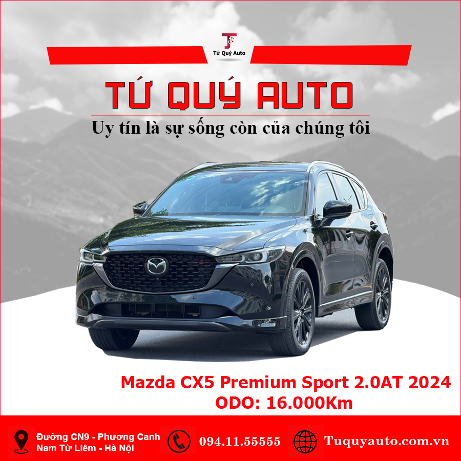 Xe Mazda CX5 Premium Sport 2.0 AT 2024 - Đen