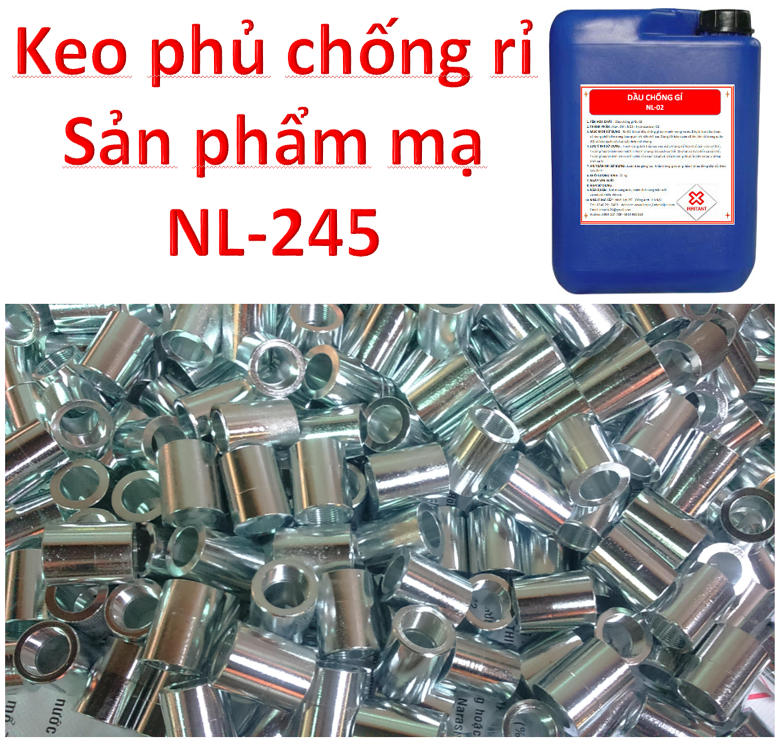 Keo phủ bóng lớp mạ/ Phủ bóng bề mặt kim loại NL-2131/ NL-245