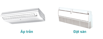 Dàn lạnh áp trần và đặt sàn máy trung tâm mini VRF