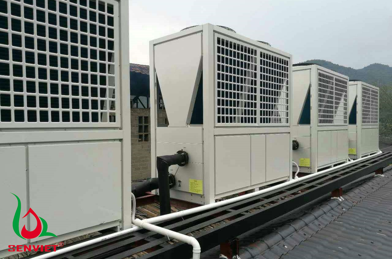 Máy nước nóng trung tâm Heat Pump là giải pháp hoàn hảo cho bể bơi