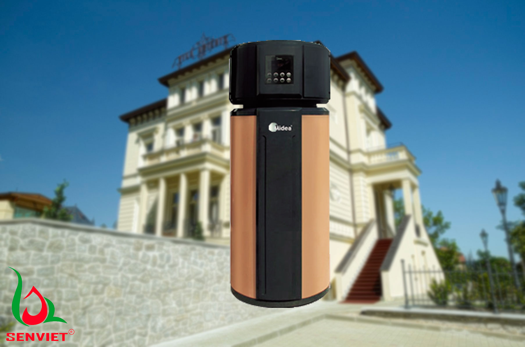 Máy nước nóng trung tâm Heat Pump là giải pháp hoàn hảo cho biệt thự