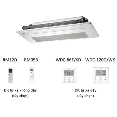 Dàn lạnh âm trần cassette điều hòa trung tâm Midea MI2-18Q1DHN1 6,100BTU