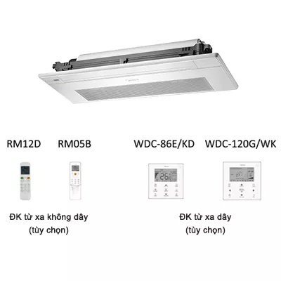 Dàn lạnh âm trần cassette điều hòa trung tâm Midea MDV-D45Q1/N1-D 15,300BTU