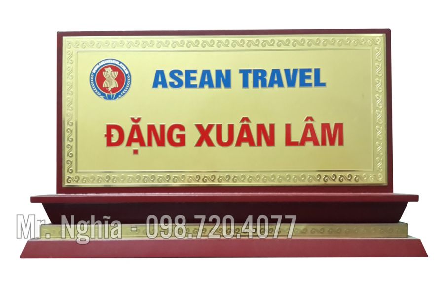 Biển Chức Danh Để Bàn Đồng CD2