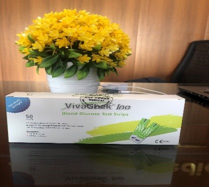 Que thử đường  huyết cao cấp Vivachek Ino (50 que rời)