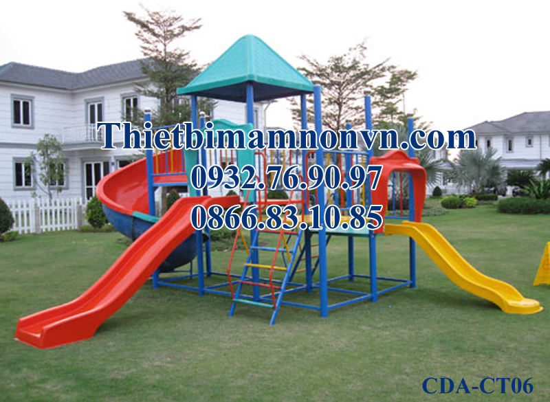 CT06- Cầu trượt-Bộ liên hoàn cầu tuột đa năng