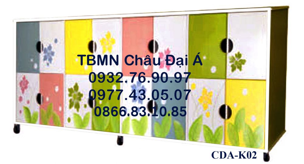 Tủ tư trang mầm non K02