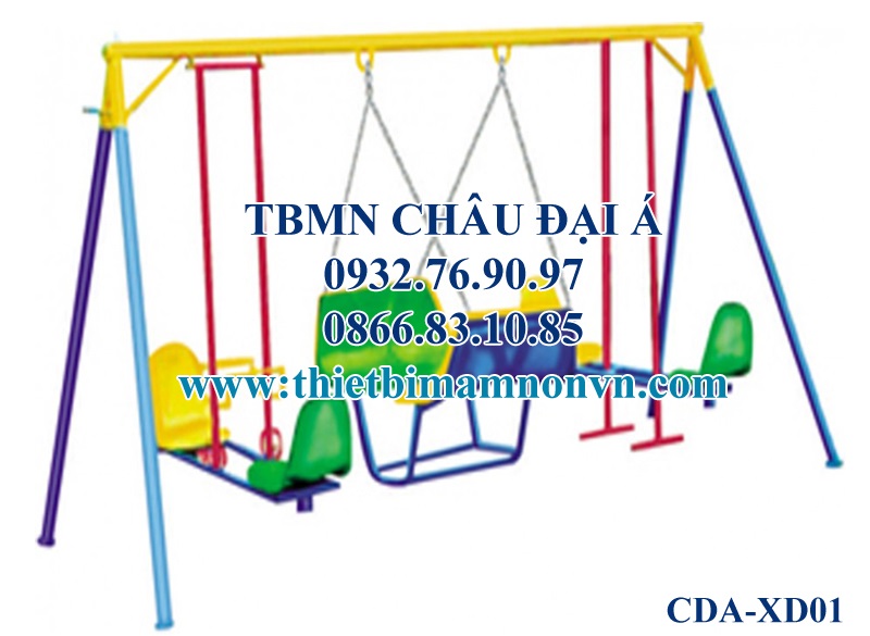 Xích đu mầm non 8 chỗ ngồi