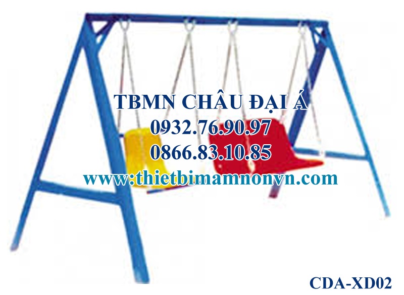 Xích đu mầm non 3 chỗ ngồi