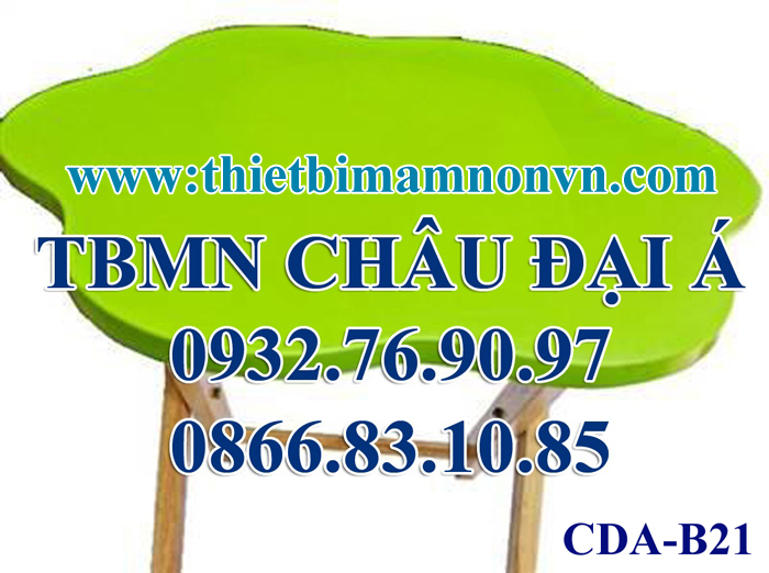 Bàn mầm non gỗ sơn màu, B21