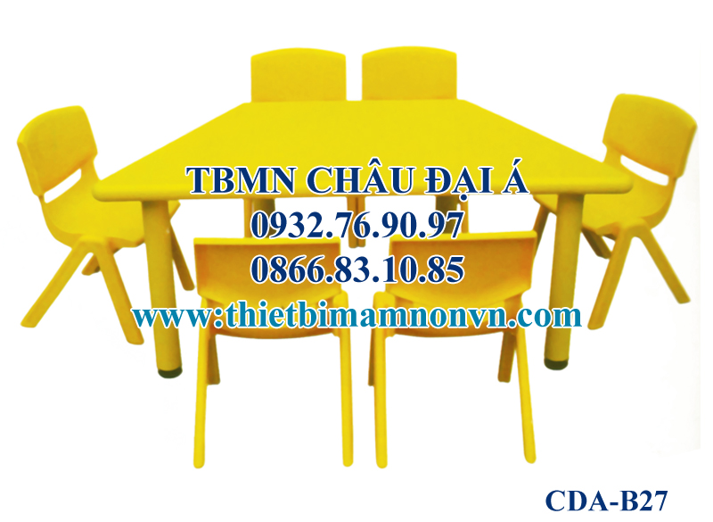 Bàn mầm non nhựa nhập khẩu, B32