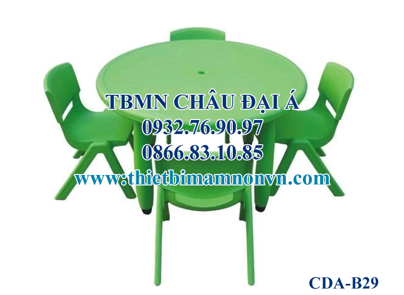 Bàn mầm non nhựa nhập khẩu, B34