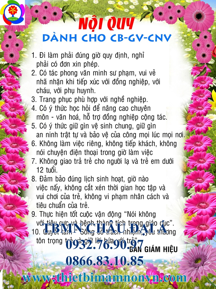 Nội Quy Giáo Viên