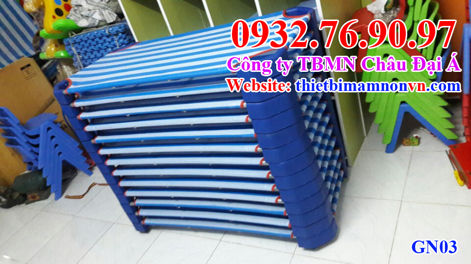 Giường ngủ trẻ em mầm non giá rẻ GN03