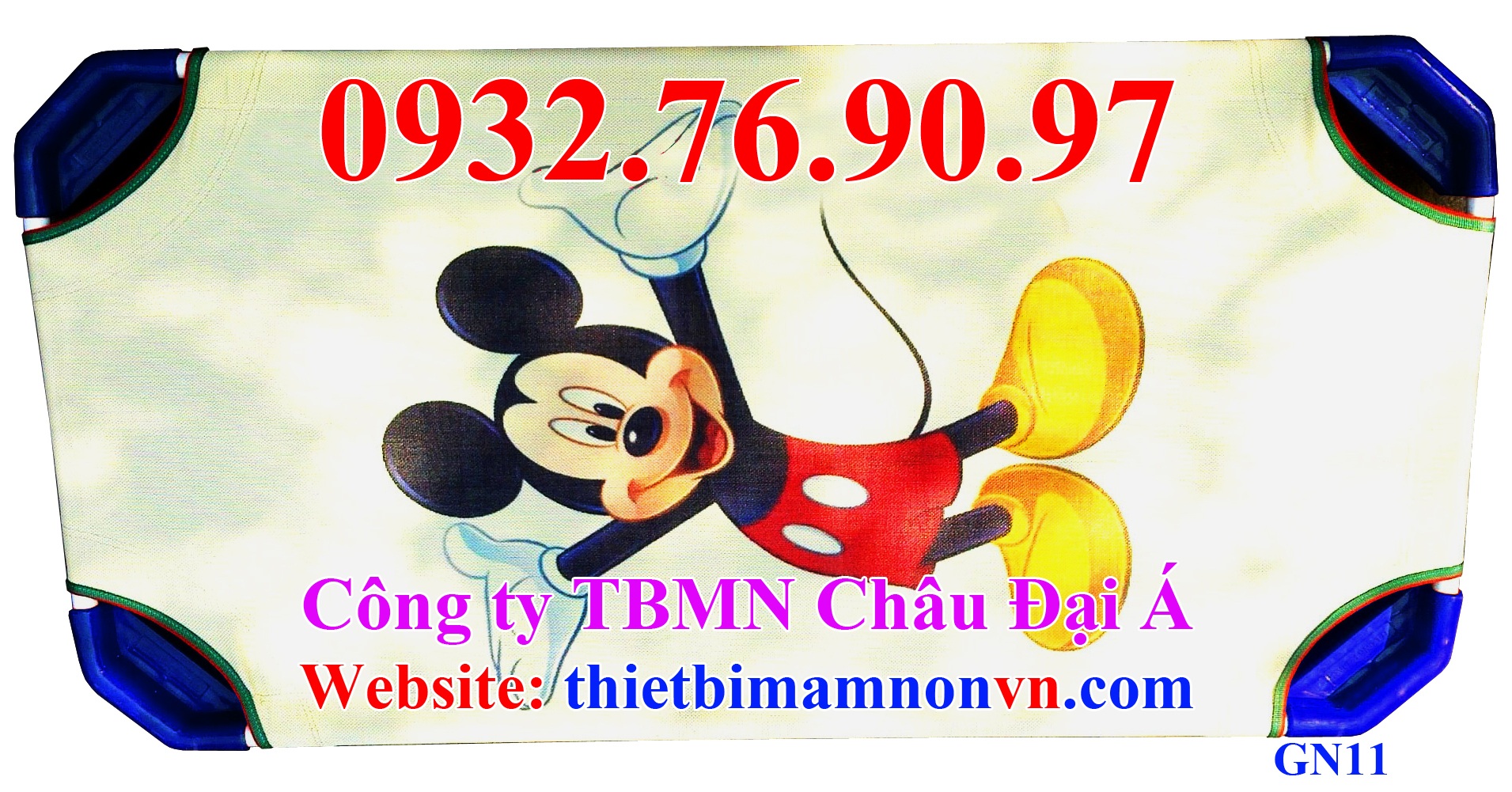 Giường mầm non in hình chuột Mickey, GN11