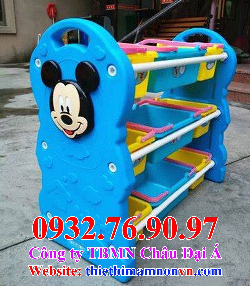 Kệ mầm non nhựa nhập khẩu chuột Mickey