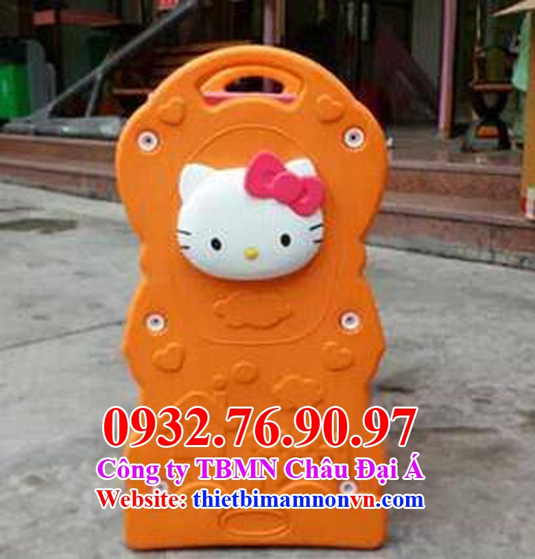 Kệ mầm non nhựa nhập khẩu mèo Kitty