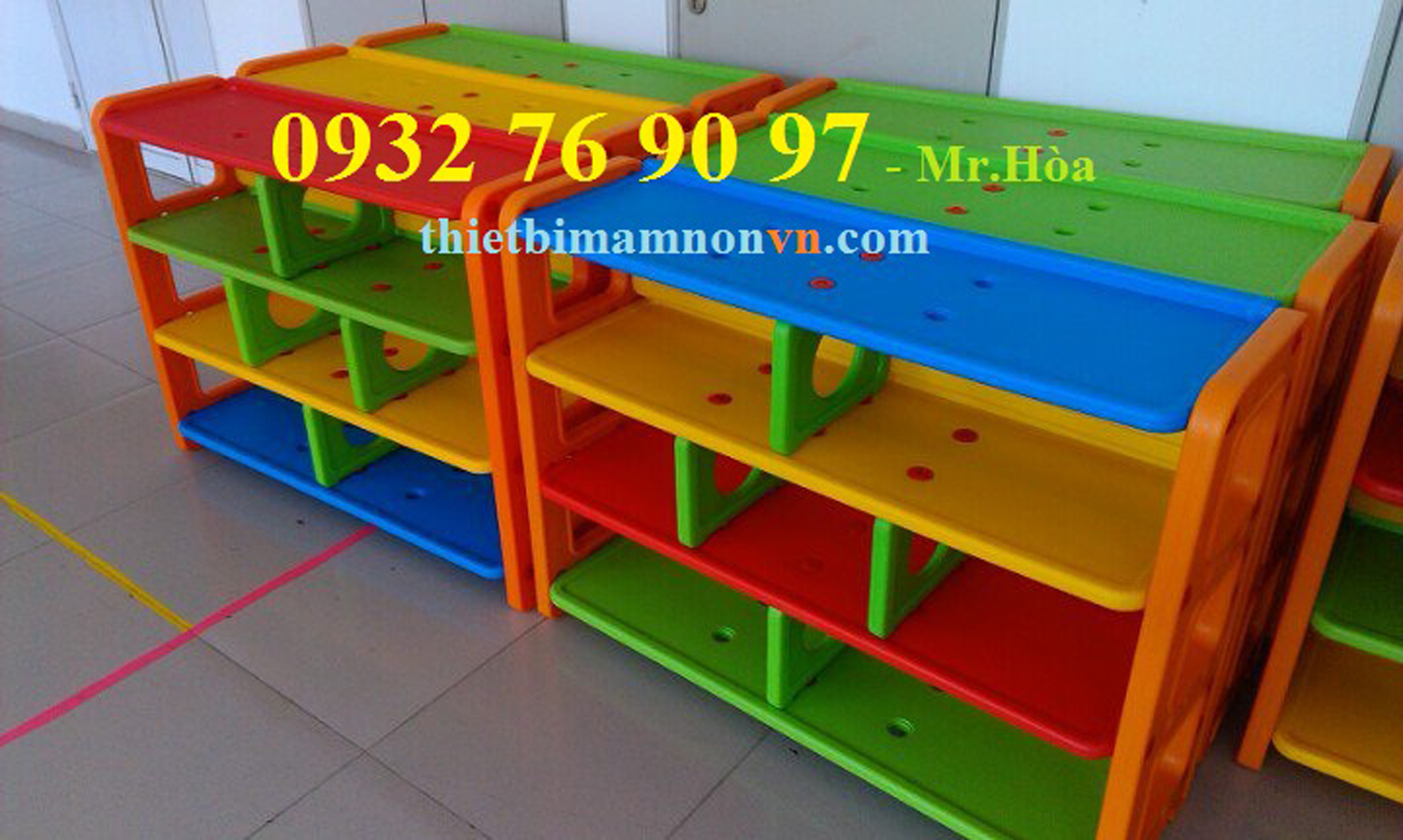 Kệ cặp dép mầm non nhập khẩu KN15