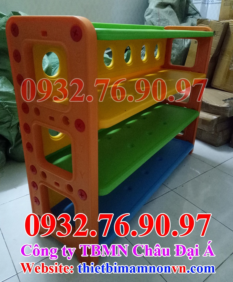 Kệ cặp dép mầm non nhựa nhập khẩu KN16