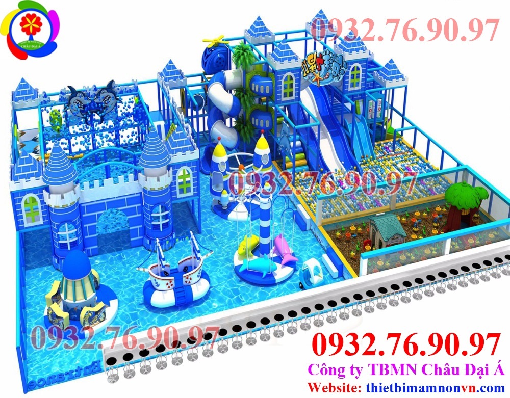 Thi công khu vui chơi liên hoàn cho trẻ em