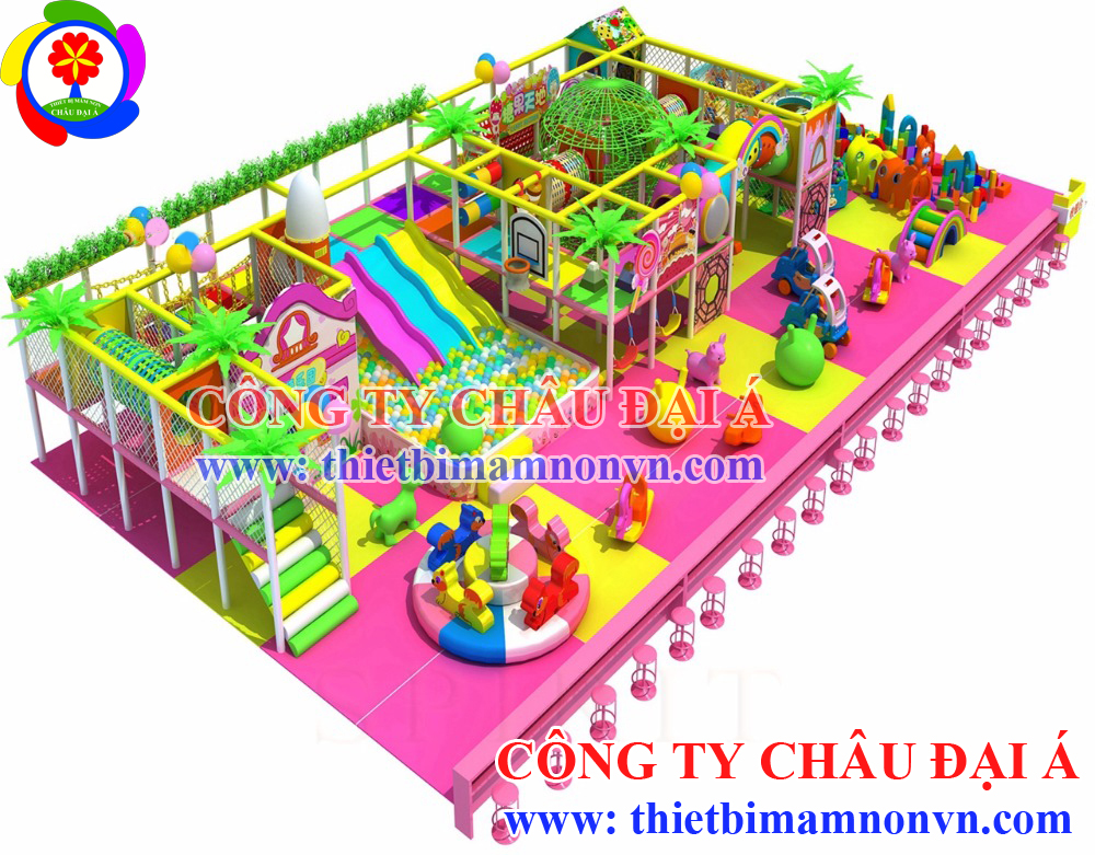 Thiết kế thi công khu vui chơi liên hoàn cho trẻ em