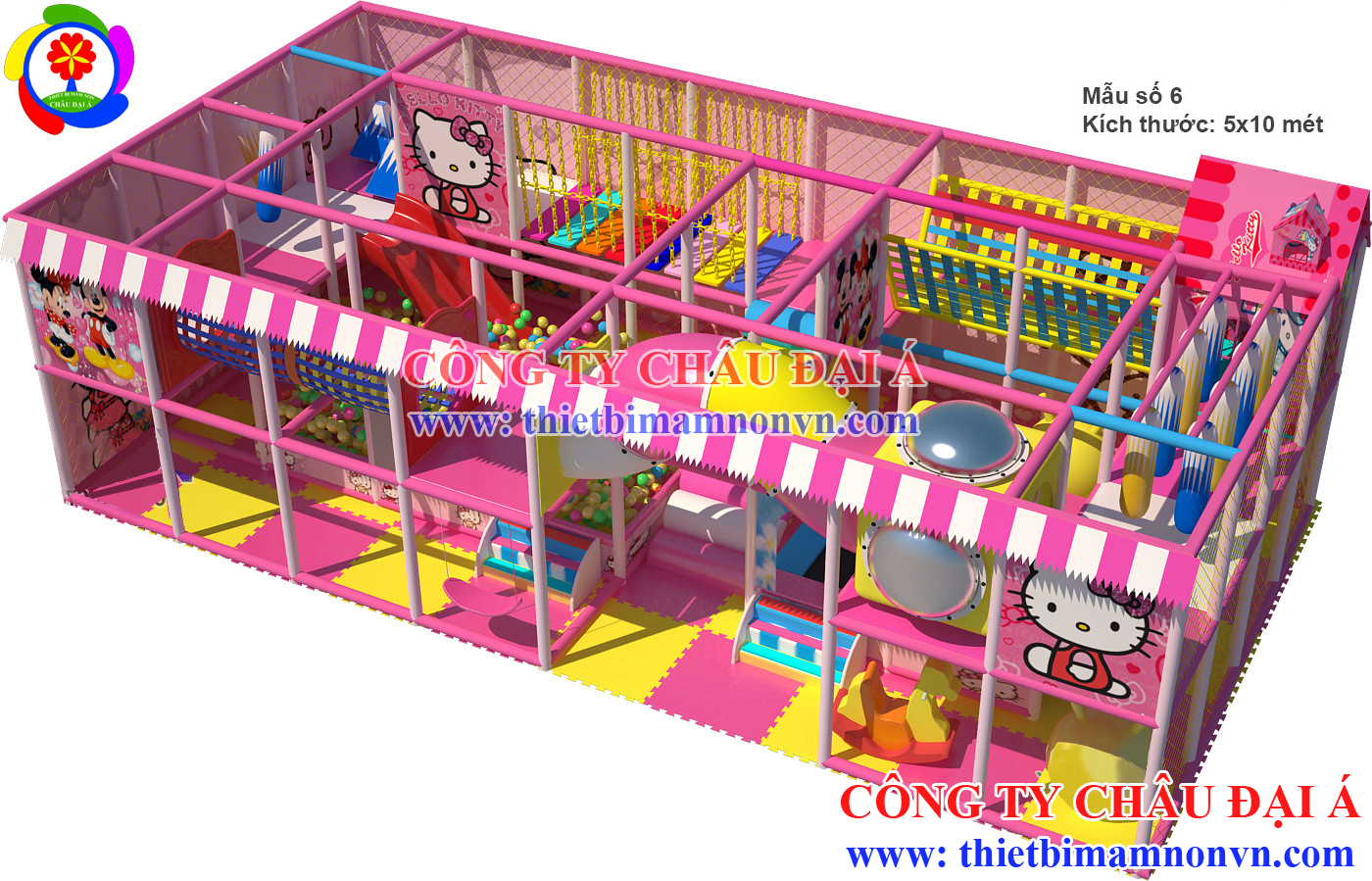 Thiết kế thi công khu vui chơi trẻ em giá rẻ