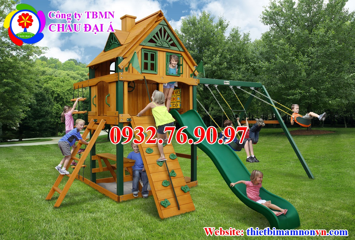 Cung cấp cầu trượt trẻ em bằng gỗ