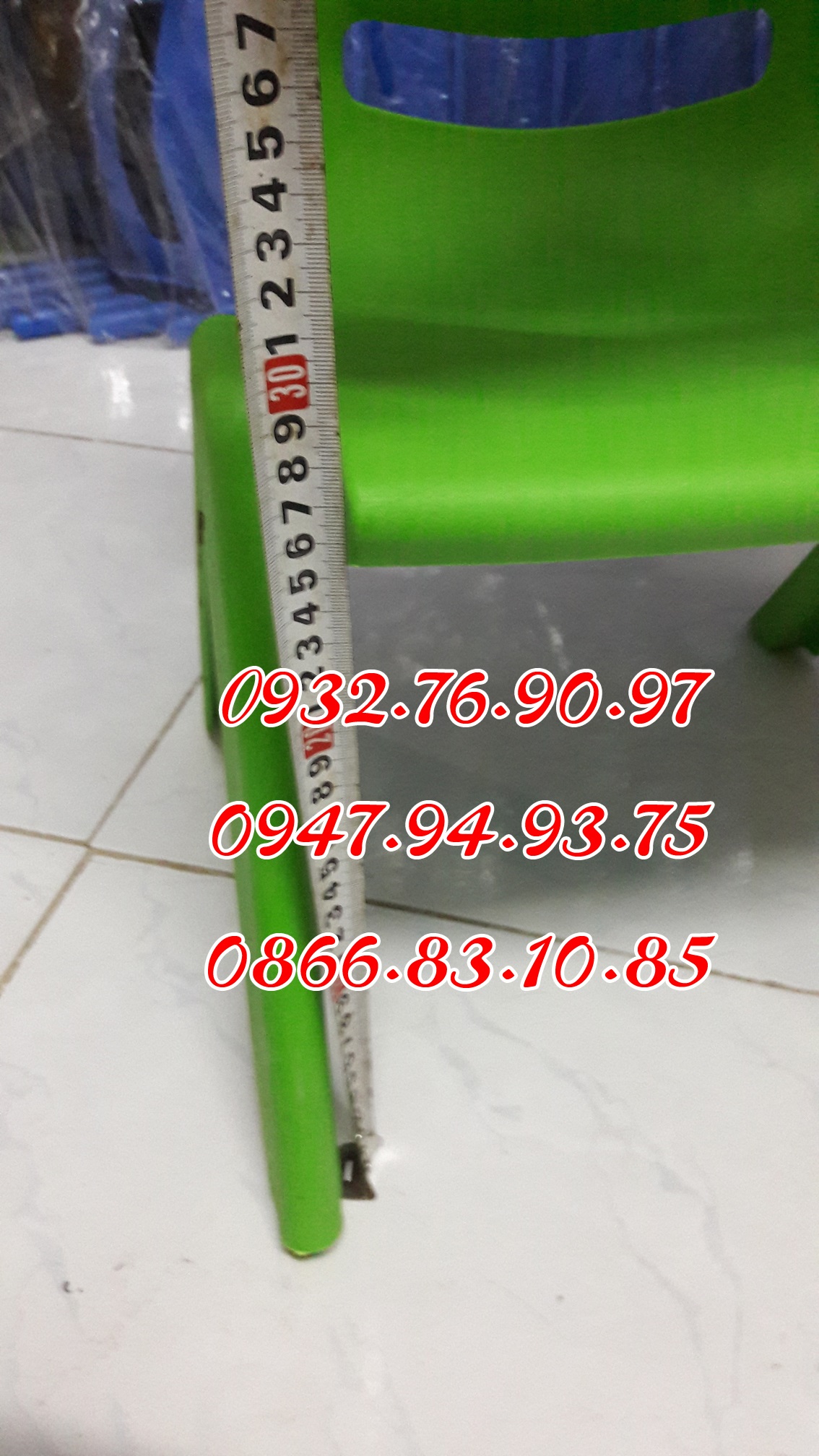 Kích thước Ghế mầm non nhựa nhập khẩu