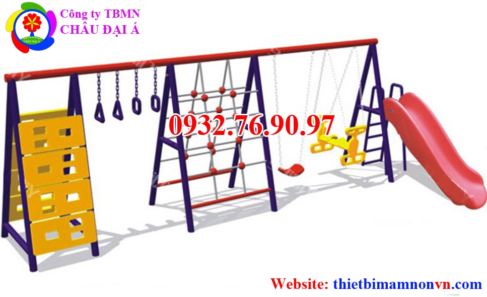 Xích đu cầu trượt thang leo liên hoàn