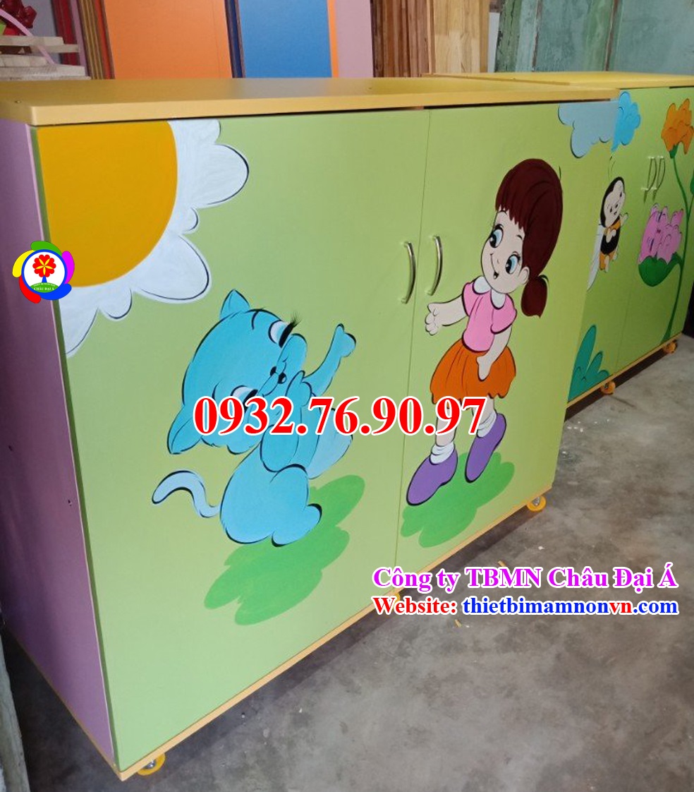 Tủ mền gối mầm non đẹp giá rẻ