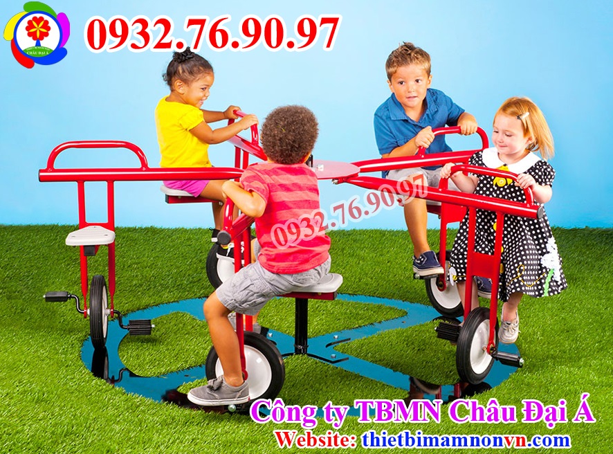 Đu quay xe đạp 5 chỗ ngồi