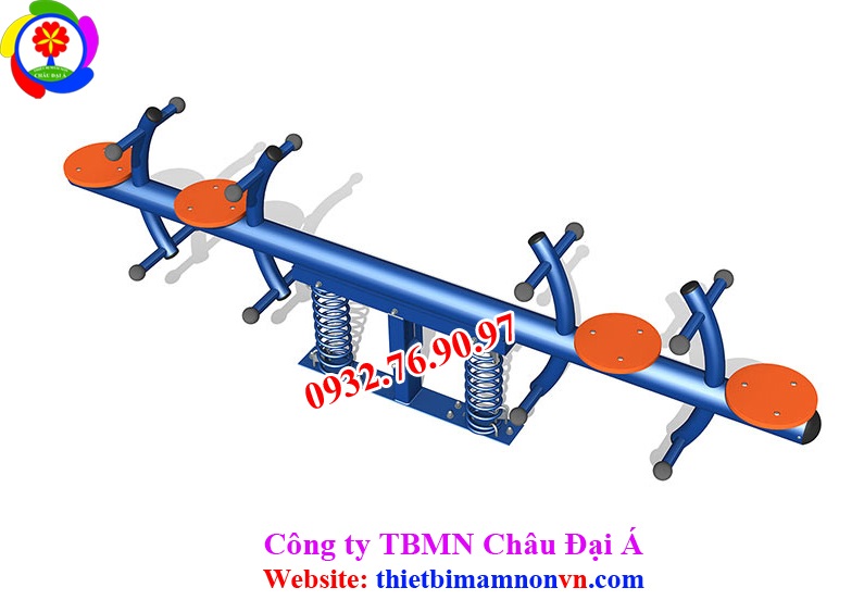 Mẫu bập bênh 4 chỗ ngồi bằng sắt