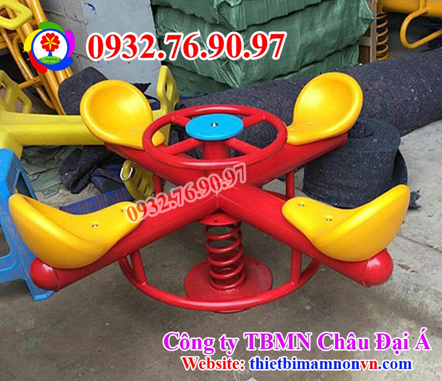 Thú nhún sắt 4 chỗ ngồi