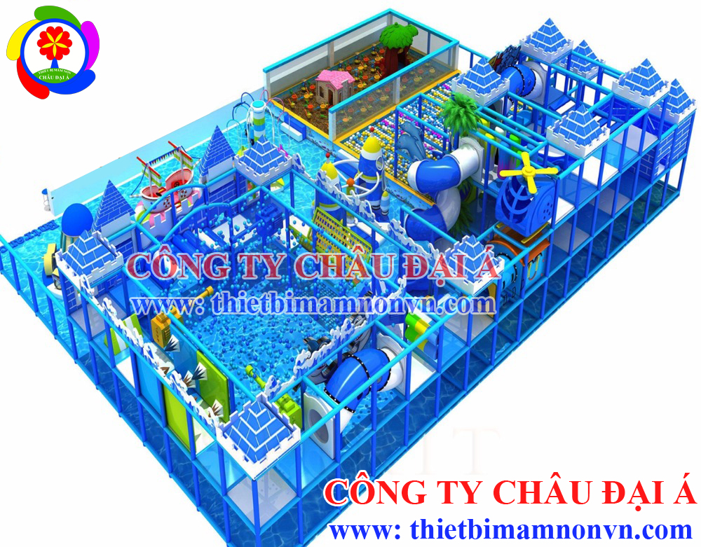 thiết kế thi công khu vui chơi liên hoàn trẻ em hiện đại 1
