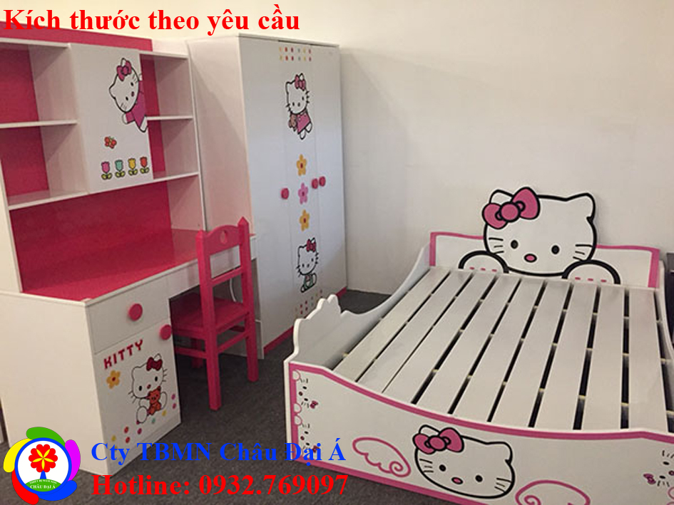 Bộ giường ngủ Hello Kitty