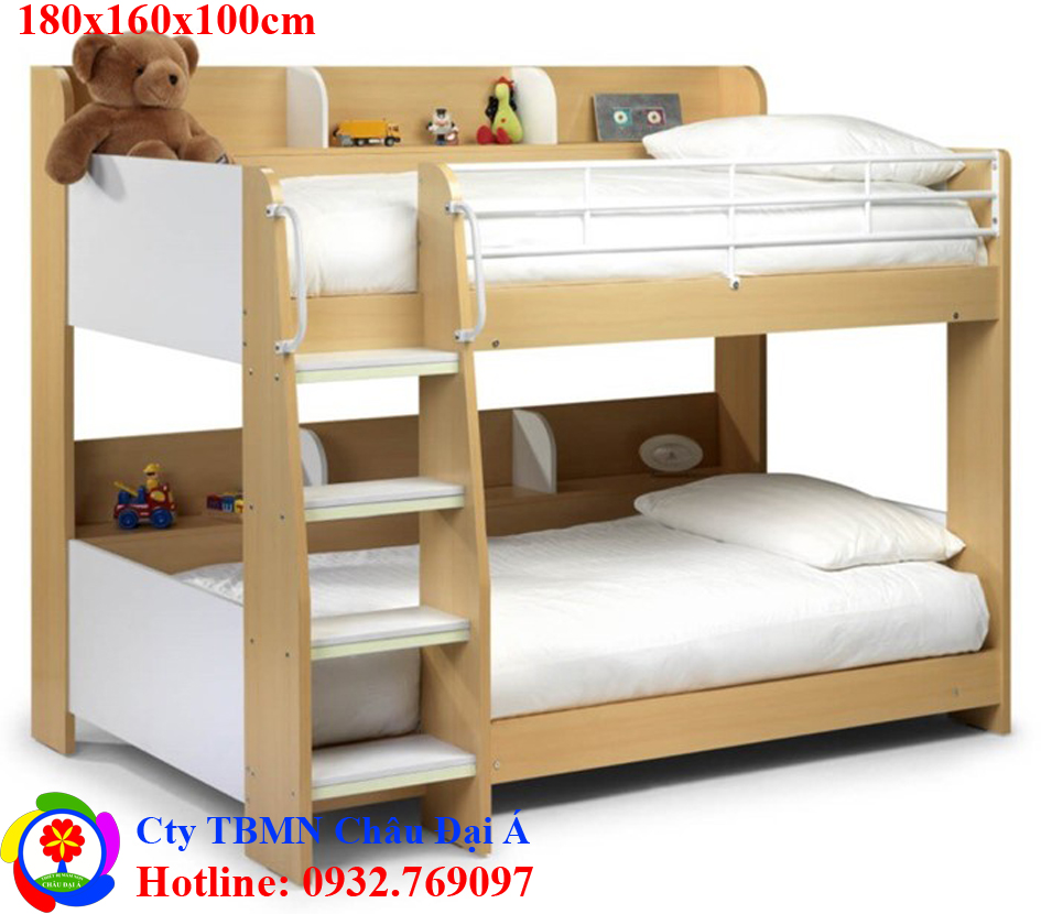 Giường 2 tầng ván cao su