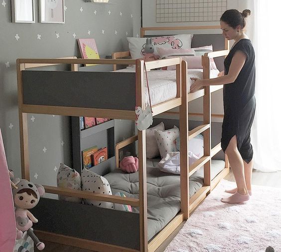 Giường tầng bé trai hiện đại