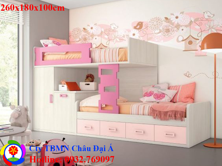 Giường tầng cho 2 chị em