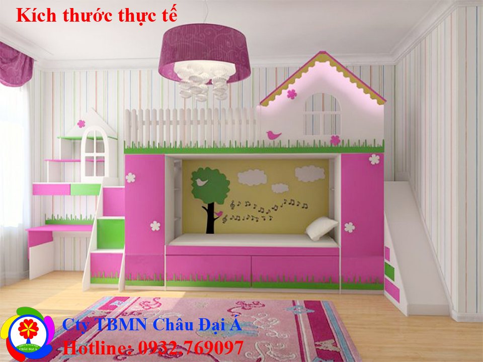 Giường tầng trẻ em cong chúa