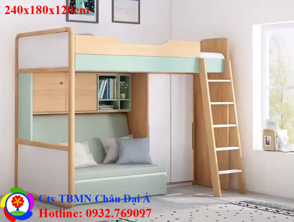 Giường tầng tủ áo