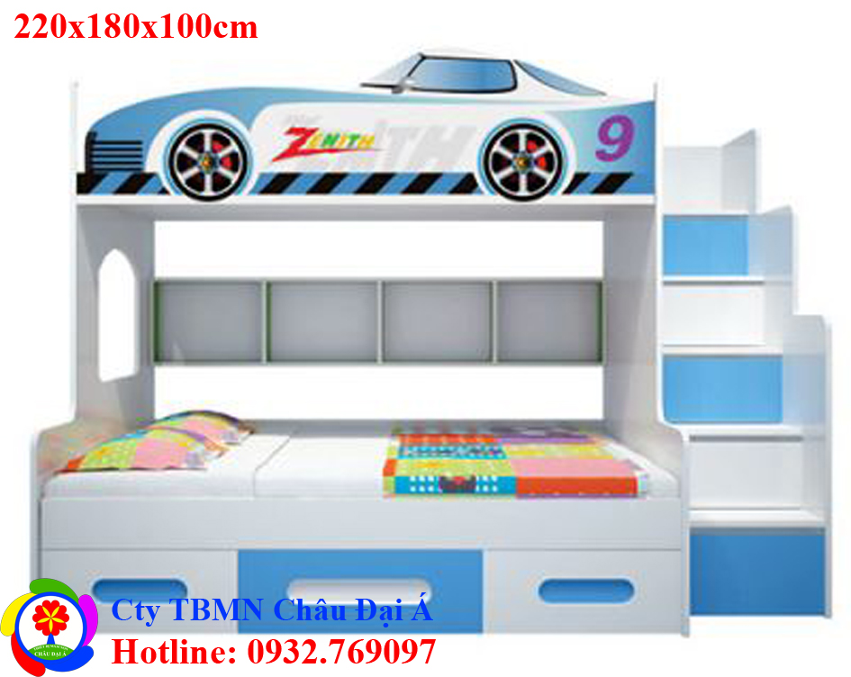 Giường trẻ em 2 tầng đẹp hiện đại