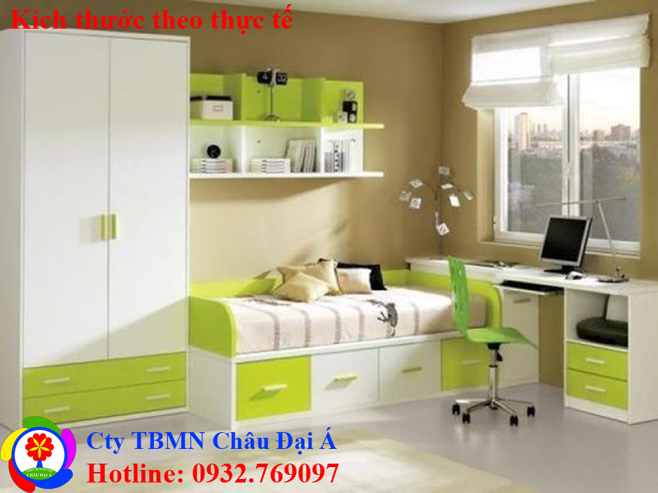 Giường tủ áo bàn học trẻ em