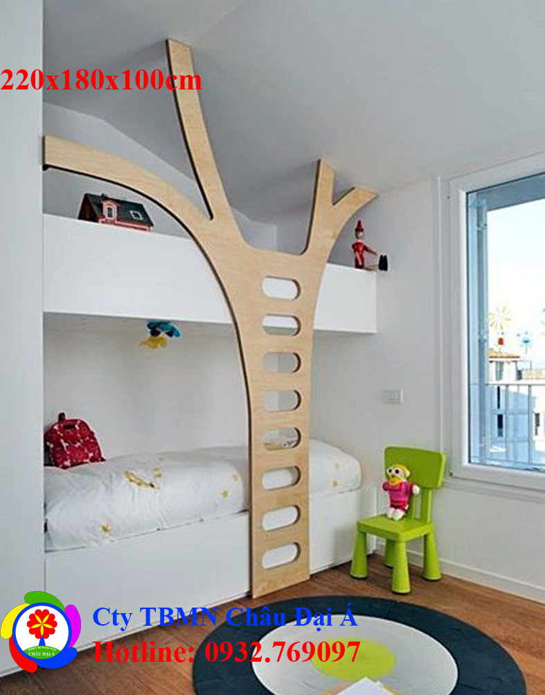 Mẫu giường 2 tầng cho bé