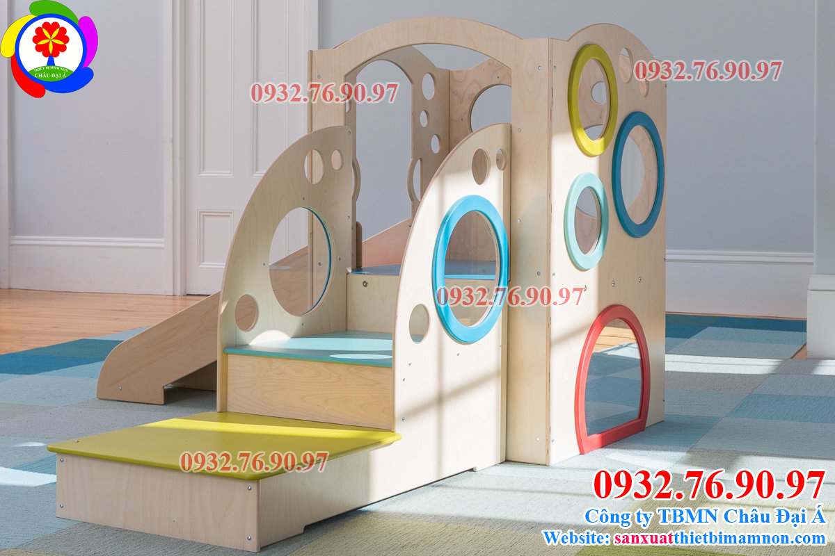 Sản xuất cầu trượt gỗ