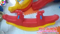 Bập bênh con gà 2 chỗ ngồi