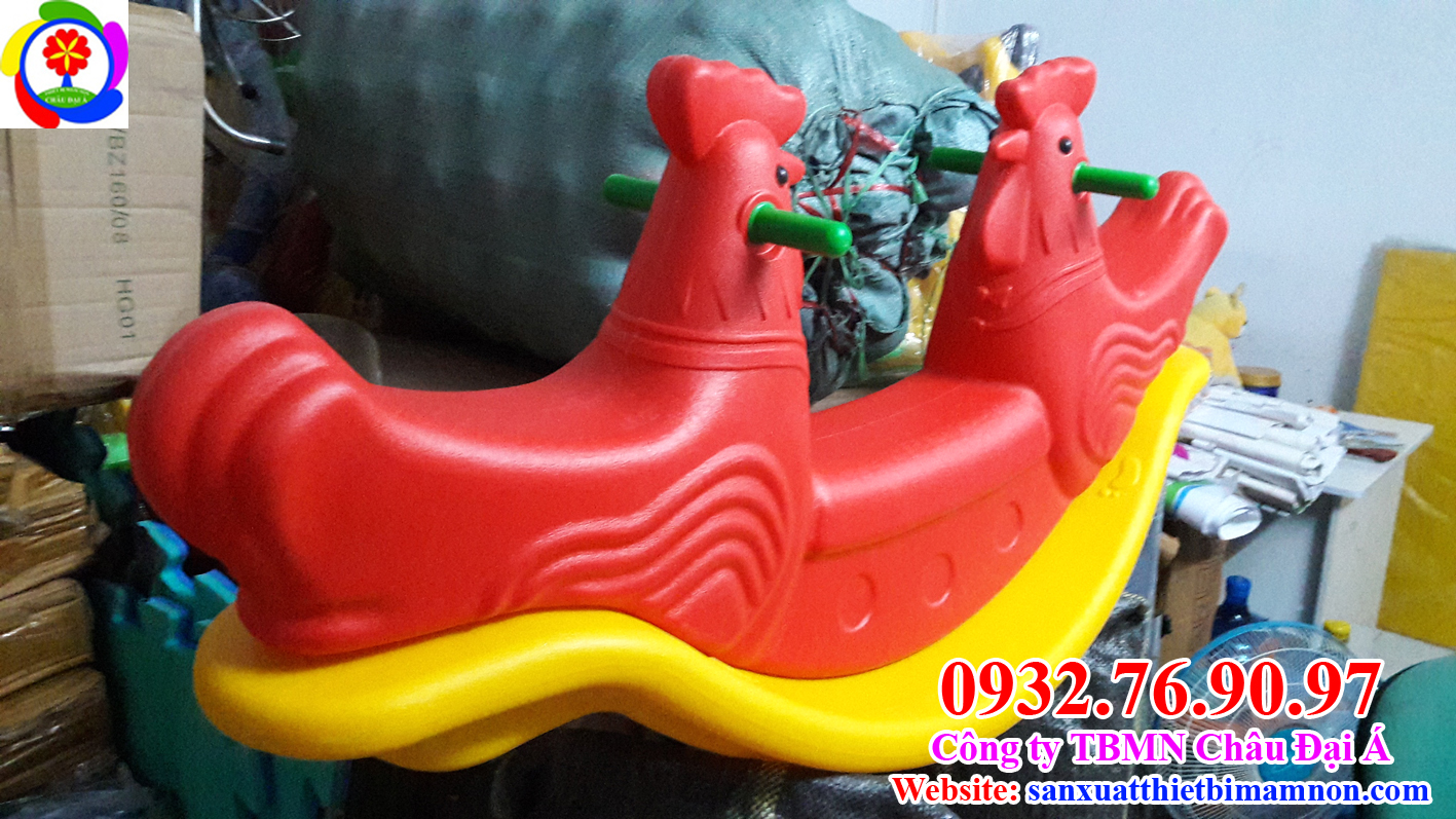 Bập bênh con gà  2 chỗ