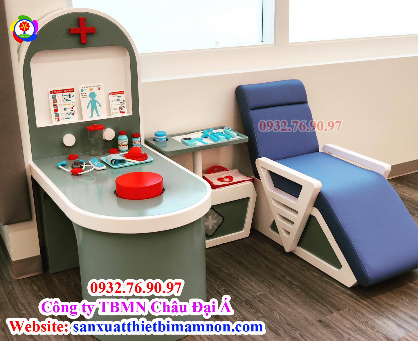 khu bác sĩ, đồ dùng trong khu bác sĩ, khu vui chơi